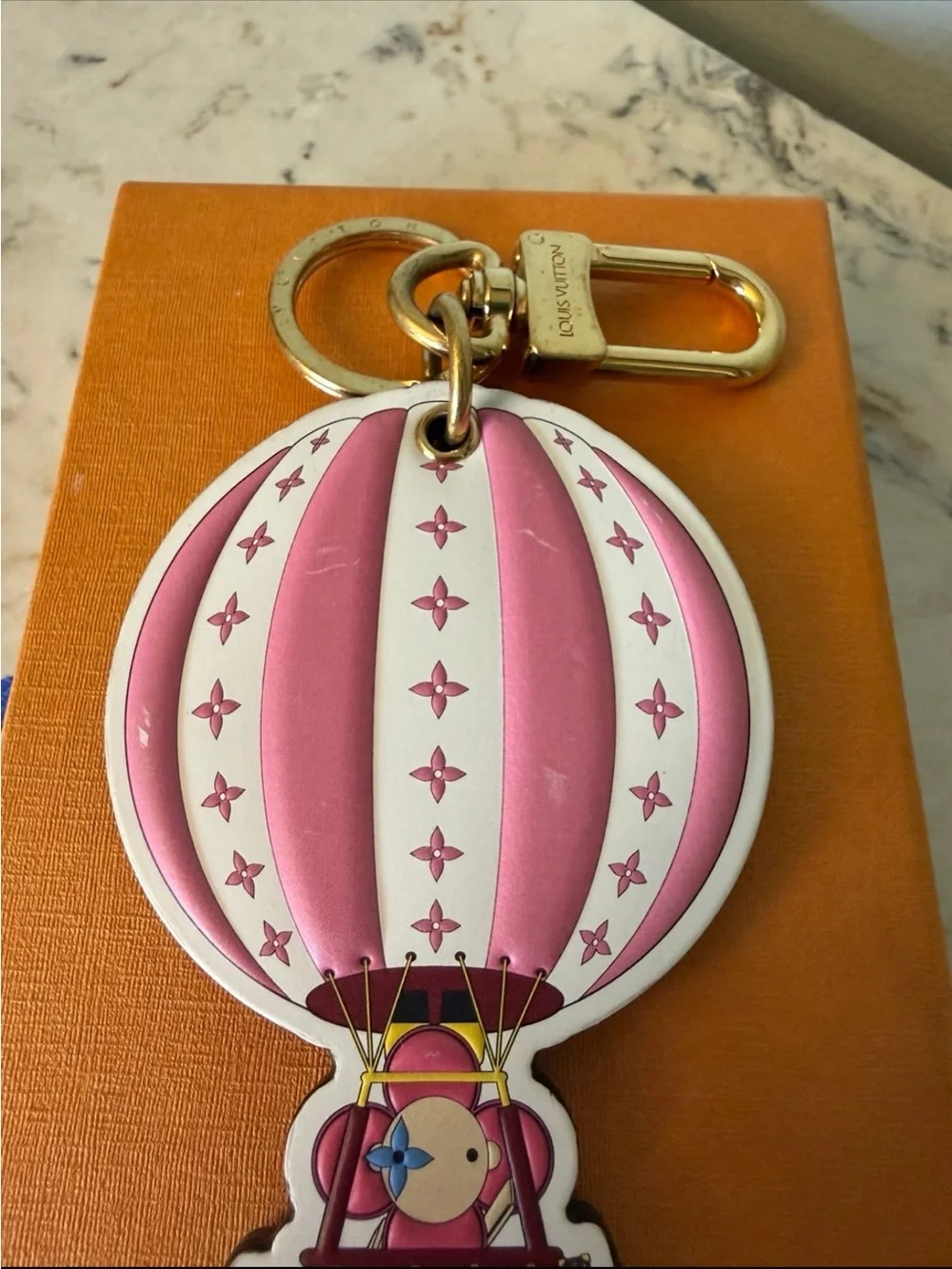 RARE Authentic LOUIS VUITTON Vivienne Hot Air Balloon Bag Charm